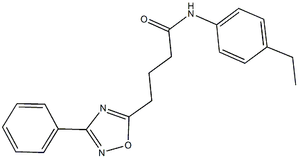 N-(4-ethylphenyl)-4-(3-phenyl-1,2,4-oxadiazol-5-yl)butanamide Structure