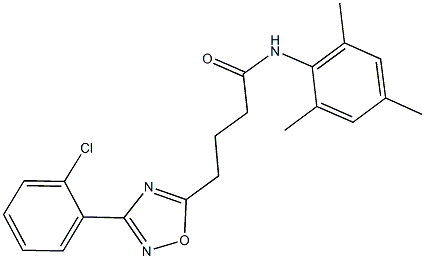 4-[3-(2-chlorophenyl)-1,2,4-oxadiazol-5-yl]-N-mesitylbutanamide,900136-24-5,结构式