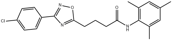 4-[3-(4-chlorophenyl)-1,2,4-oxadiazol-5-yl]-N-mesitylbutanamide|