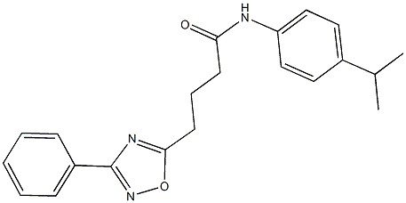 N-(4-isopropylphenyl)-4-(3-phenyl-1,2,4-oxadiazol-5-yl)butanamide Structure