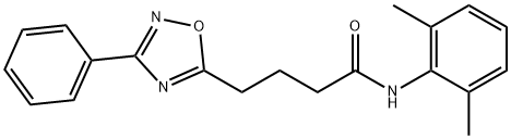N-(2,6-dimethylphenyl)-4-(3-phenyl-1,2,4-oxadiazol-5-yl)butanamide 结构式