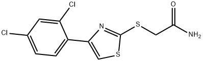 2-{[4-(2,4-dichlorophenyl)-1,3-thiazol-2-yl]sulfanyl}acetamide,900295-37-6,结构式