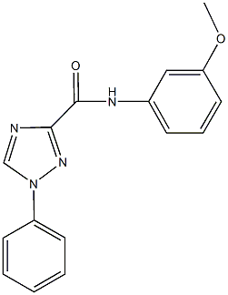 N-(3-methoxyphenyl)-1-phenyl-1H-1,2,4-triazole-3-carboxamide Structure