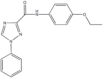 N-(4-ethoxyphenyl)-1-phenyl-1H-1,2,4-triazole-3-carboxamide Structure