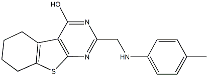 900448-53-5 2-(4-toluidinomethyl)-5,6,7,8-tetrahydro[1]benzothieno[2,3-d]pyrimidin-4-ol