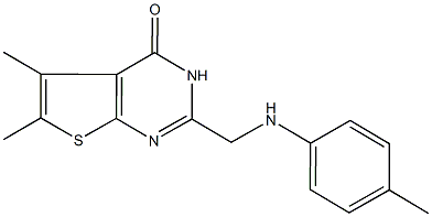5,6-dimethyl-2-(4-toluidinomethyl)thieno[2,3-d]pyrimidin-4(3H)-one|