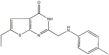 6-ethyl-2-(4-toluidinomethyl)thieno[2,3-d]pyrimidin-4(3H)-one|