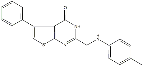 5-phenyl-2-(4-toluidinomethyl)thieno[2,3-d]pyrimidin-4(3H)-one|