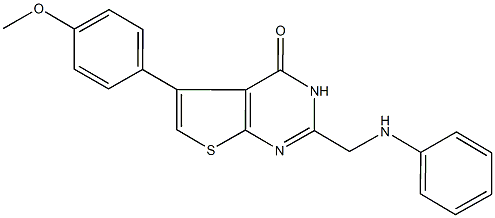 2-(anilinomethyl)-5-(4-methoxyphenyl)thieno[2,3-d]pyrimidin-4(3H)-one Structure