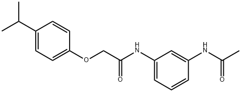 N-[3-(acetylamino)phenyl]-2-(4-isopropylphenoxy)acetamide Structure