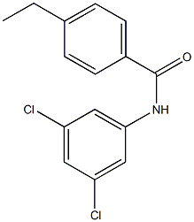 N-(3,5-dichlorophenyl)-4-ethylbenzamide Struktur