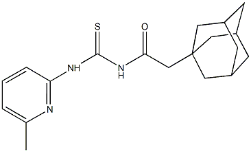 N-(1-adamantylacetyl)-N'-(6-methyl-2-pyridinyl)thiourea|