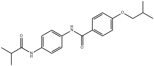 4-isobutoxy-N-[4-(isobutyrylamino)phenyl]benzamide 化学構造式