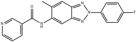 N-[2-(4-fluorophenyl)-6-methyl-2H-1,2,3-benzotriazol-5-yl]nicotinamide|