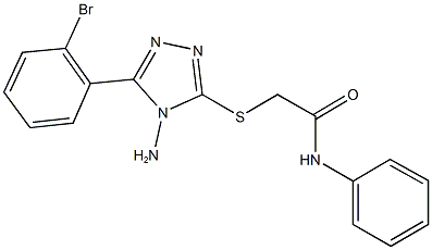 2-{[4-amino-5-(2-bromophenyl)-4H-1,2,4-triazol-3-yl]sulfanyl}-N-phenylacetamide|