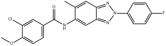 3-chloro-N-[2-(4-fluorophenyl)-6-methyl-2H-1,2,3-benzotriazol-5-yl]-4-methoxybenzamide Structure