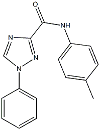 N-(4-methylphenyl)-1-phenyl-1H-1,2,4-triazole-3-carboxamide,901227-72-3,结构式