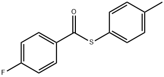 S-(4-methylphenyl) 4-fluorobenzenecarbothioate,90172-74-0,结构式