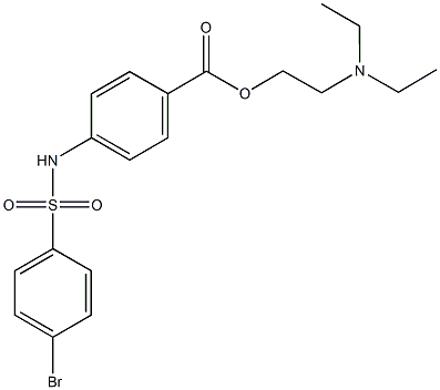 2-(diethylamino)ethyl 4-{[(4-bromophenyl)sulfonyl]amino}benzoate Structure