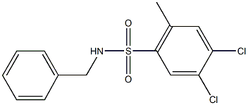 N-benzyl-4,5-dichloro-2-methylbenzenesulfonamide Structure