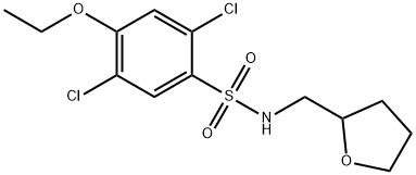 2,5-dichloro-4-ethoxy-N-(tetrahydro-2-furanylmethyl)benzenesulfonamide Structure