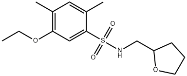 5-ethoxy-2,4-dimethyl-N-(tetrahydro-2-furanylmethyl)benzenesulfonamide Structure