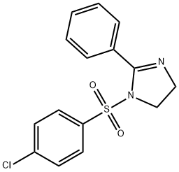 1-[(4-chlorophenyl)sulfonyl]-2-phenyl-4,5-dihydro-1H-imidazole Structure