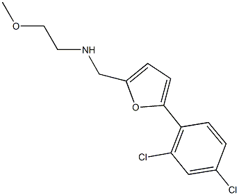 N-{[5-(2,4-dichlorophenyl)-2-furyl]methyl}-N-(2-methoxyethyl)amine Struktur