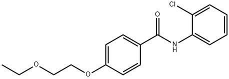 N-(2-chlorophenyl)-4-(2-ethoxyethoxy)benzamide 化学構造式