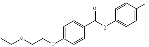 4-(2-ethoxyethoxy)-N-(4-fluorophenyl)benzamide Structure