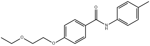 4-(2-ethoxyethoxy)-N-(4-methylphenyl)benzamide Struktur