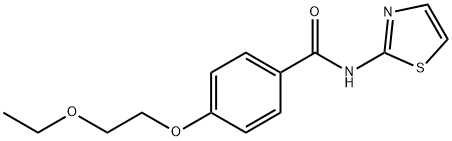 4-(2-ethoxyethoxy)-N-(1,3-thiazol-2-yl)benzamide Structure