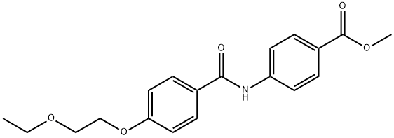 methyl 4-{[4-(2-ethoxyethoxy)benzoyl]amino}benzoate Structure