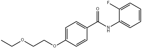 4-(2-ethoxyethoxy)-N-(2-fluorophenyl)benzamide Struktur