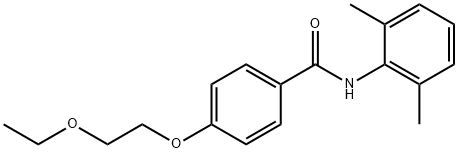 N-(2,6-dimethylphenyl)-4-(2-ethoxyethoxy)benzamide 结构式