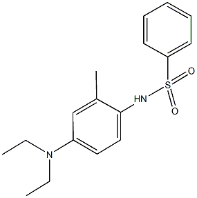 N-[4-(diethylamino)-2-methylphenyl]benzenesulfonamide Struktur