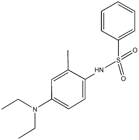 N-[4-(diethylamino)-2-methylphenyl]benzenesulfonamide 结构式