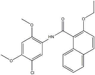 N-(5-chloro-2,4-dimethoxyphenyl)-2-ethoxy-1-naphthamide Structure