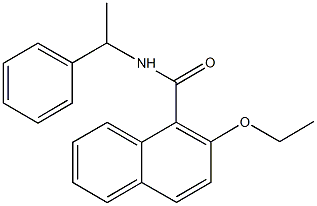 2-ethoxy-N-(1-phenylethyl)-1-naphthamide Struktur