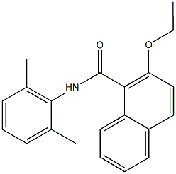 N-(2,6-dimethylphenyl)-2-ethoxy-1-naphthamide Struktur