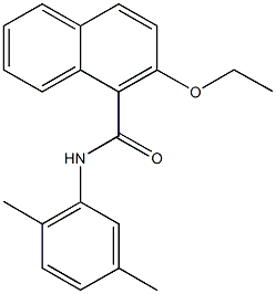 N-(2,5-dimethylphenyl)-2-ethoxy-1-naphthamide Structure