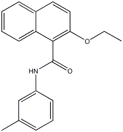 2-ethoxy-N-(3-methylphenyl)-1-naphthamide Structure