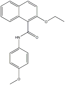 2-ethoxy-N-(4-methoxyphenyl)-1-naphthamide Struktur