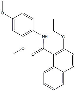 N-(2,4-dimethoxyphenyl)-2-ethoxy-1-naphthamide Structure