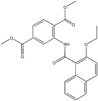 dimethyl 2-[(2-ethoxy-1-naphthoyl)amino]terephthalate|