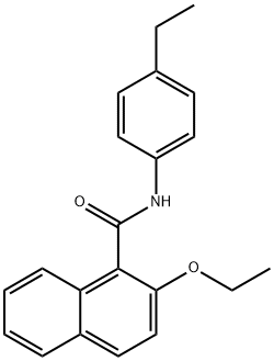 2-ethoxy-N-(4-ethylphenyl)-1-naphthamide Struktur