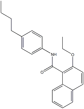 N-(4-butylphenyl)-2-ethoxy-1-naphthamide Struktur
