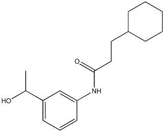 3-cyclohexyl-N-[3-(1-hydroxyethyl)phenyl]propanamide,903088-61-9,结构式