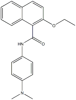 N-[4-(dimethylamino)phenyl]-2-ethoxy-1-naphthamide 化学構造式