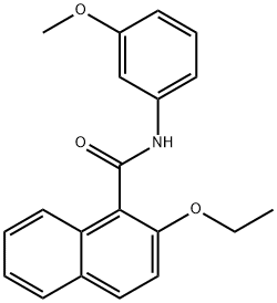 2-ethoxy-N-(3-methoxyphenyl)-1-naphthamide Structure
